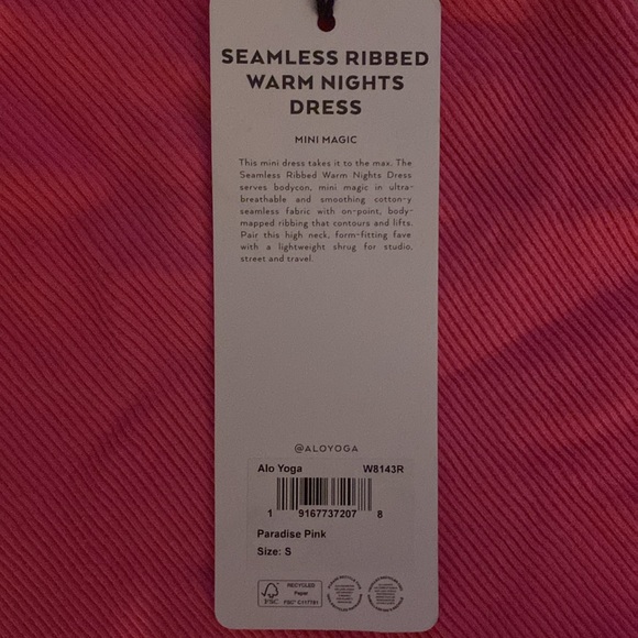 Alo seamless ribbed warm night dress size small never worn! - Picture 3 of 5